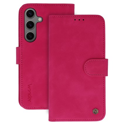 Flipové puzdro Wonder Fancy pre Samsung Galaxy A55 5G fuchsiové
