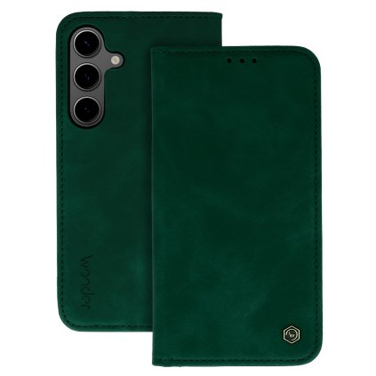 Flipové puzdro Wonder Smart pre Samsung Galaxy S24 Ultra zelené