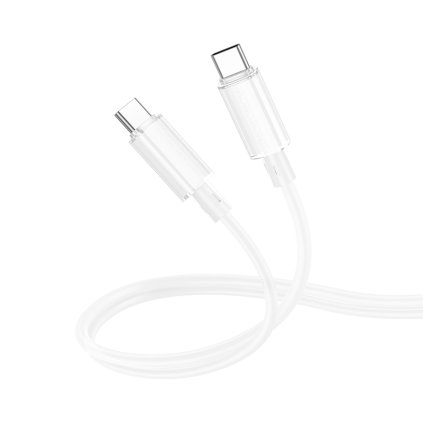 Dátový kábel Borofone BX112 Lemon USB-C - USB-C PD 60W 1m biely