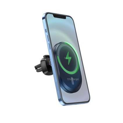 Magnetický držiak do auta Borofone BH201 s MagSafe pre vetraciu mriežku čierny