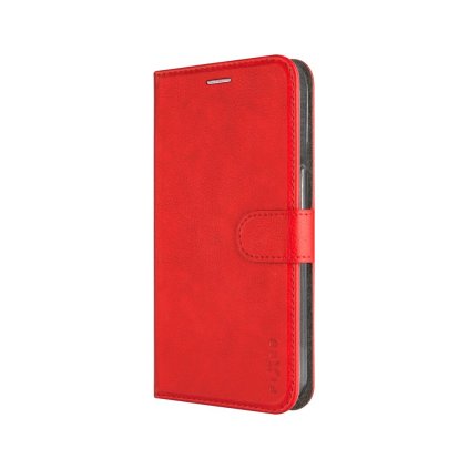 Flipové puzdro FIXED Opus pre Samsung Galaxy S25+, červené