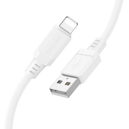 Dátový kábel Borofone BX115 Lotto USB-A - Lightning 2,4A 1m biely