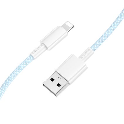 Dátový kábel Borofone BX117 USB-A - Lightning 2,4A 1m modrý