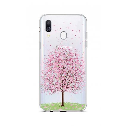 Zadný silikónový kryt na Samsung A40 Blossom Tree