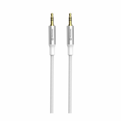 Audio kábel Swissten 3,5 mm jack - 3,5 mm jack 1,5 m biely