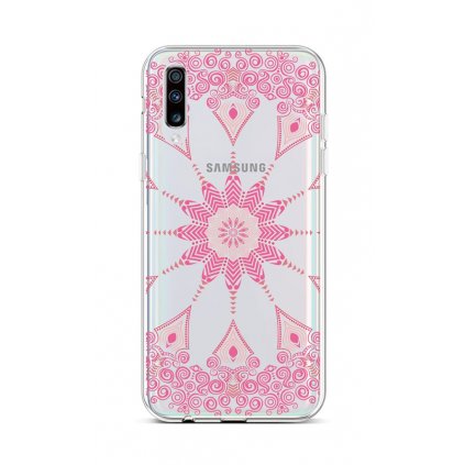 Zadný silikónový kryt na Samsung A70 Pink Mandala