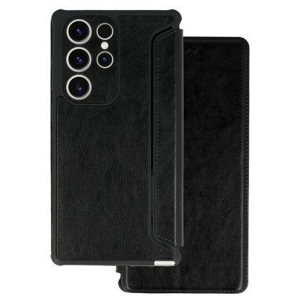 Flipové puzdro Razor pre Samsung Galaxy S25 čierne