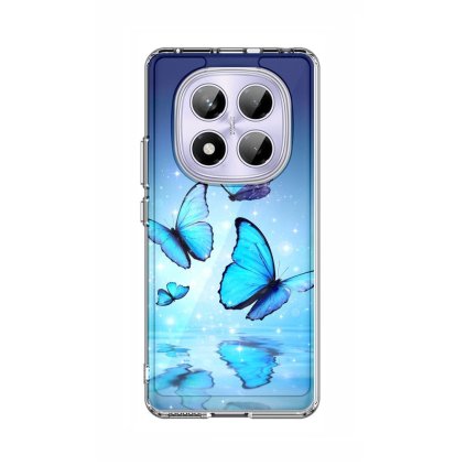 Zadný pevný kryt Image na Xiaomi Redmi Note 14 Pro Modrí motýliky