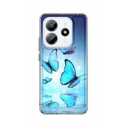 Zadný pevný kryt Image na Xiaomi Redmi Note 14 5G Modrí motýle