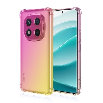 Zadný kryt na Xiaomi Redmi Note 14 Pro 5G Shock dúhový ružovo-žltý