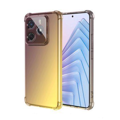 Zadný kryt na Xiaomi Redmi Note 14 5G Shock dúhový purpurovo-žltý