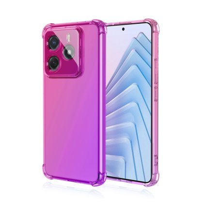 Zadný kryt na Xiaomi Redmi Note 14 5G Shock dúhový ružovo-fialový