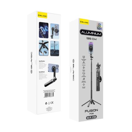 Selfie tyč tripod Blavec P06 Aluminium Fusion Magsafe 1,34 m (SSFP06-MTRHB134) čierna
