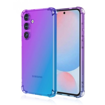 Zadný kryt na Samsung A36 Shock dúhový fialovo-modrý