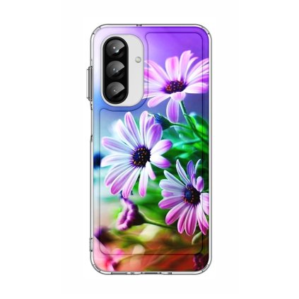Zadný pevný kryt Image na Samsung A26 5G Fialové kvety
