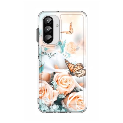 Zadný pevný kryt Image na Samsung A26 5G Ruža s motýľom