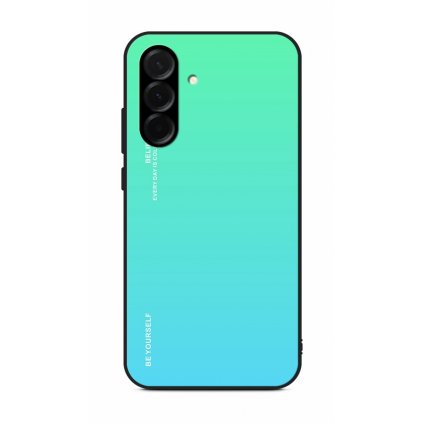 Zadný pevný kryt LUXURY na Samsung A36 dúhový zelený