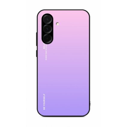 Zadný pevný kryt LUXURY na Samsung A36 dúhový ružový