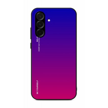 Zadný pevný kryt LUXURY na Samsung A56 dúhový fialový