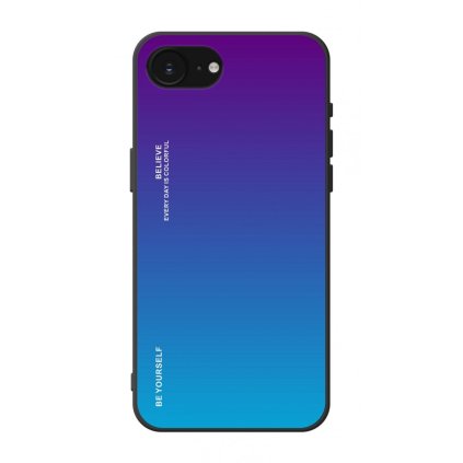Zadný pevný kryt LUXURY na iPhone 16e dúhový purpurový