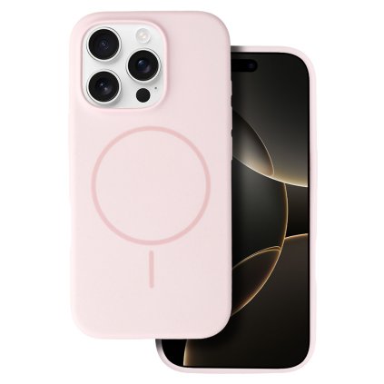 Zadný kryt Magsafe Slim Silicone pre iPhone 16 Pro svetlo ružový