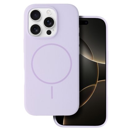 Zadný kryt Magsafe Slim Silicone pre iPhone 15 Pro fialový