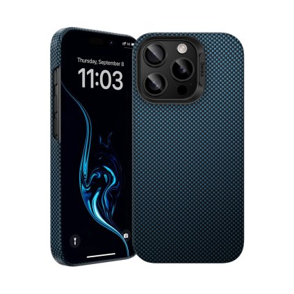Zadný kryt Benks Magnetic Armor Tint Kevlar 1000D (S066) pre iPhone 16 Pro Max modrý