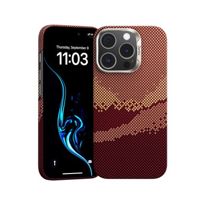 Zadný kryt Benks Magnetic Golden Tide Kevlar 600D pre iPhone 16 Pro