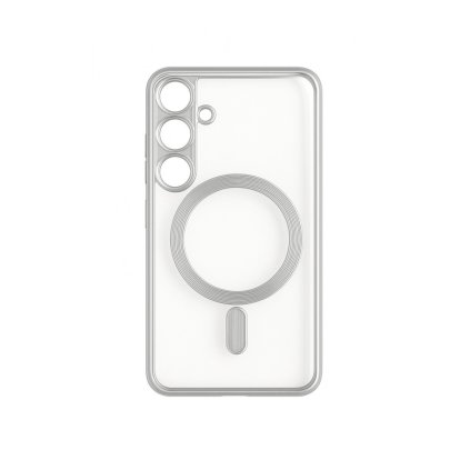 Zadný kryt Metallic Magsafe pre Samsung Galaxy S25 Silver