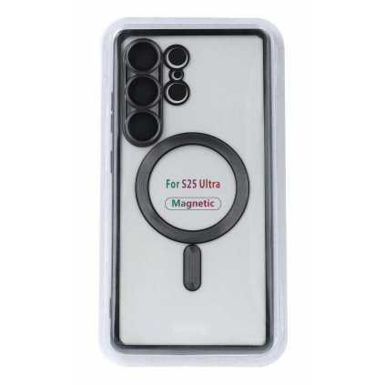 Zadný kryt Metallic Magsafe pre Samsung Galaxy S25 Ultra čierny
