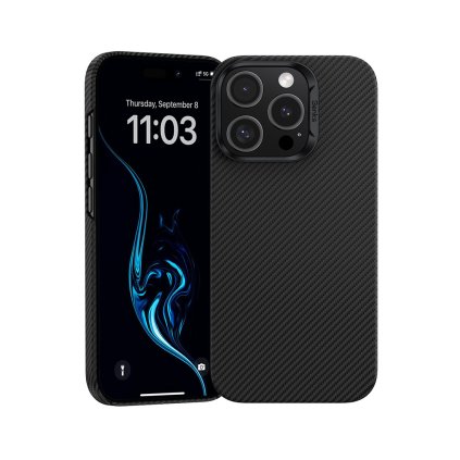 Zadný kryt Benks Magnetic Armor Air Kevlar PC Frame 600D (E065) pre iPhone 16 Pro čierny