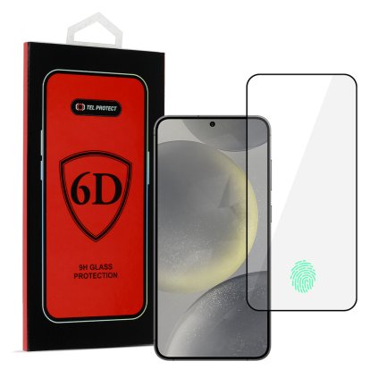 Tvrdené sklo Tel Protect Full Glue 6D pre SAMSUNG GALAXY S25 EDGE ČIERNE
