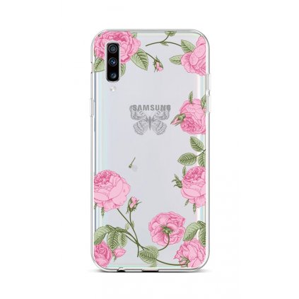 Zadný silikónový kryt na Samsung A70 Pivonky
