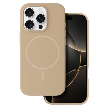 Zadný kryt Magsafe Slim Silicone pre iPhone 13 Pro hnedý