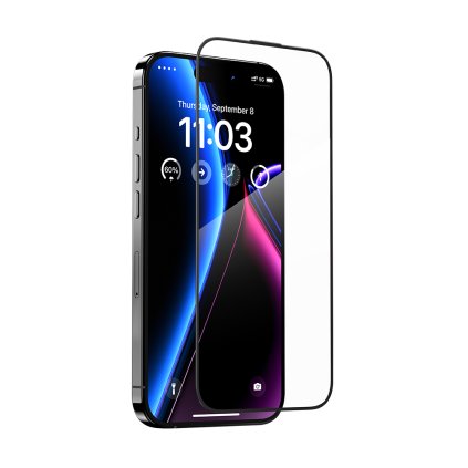 Tvrdené sklo Benks JoyView Anti-reflexné pre iPhone 15 Pro čierne