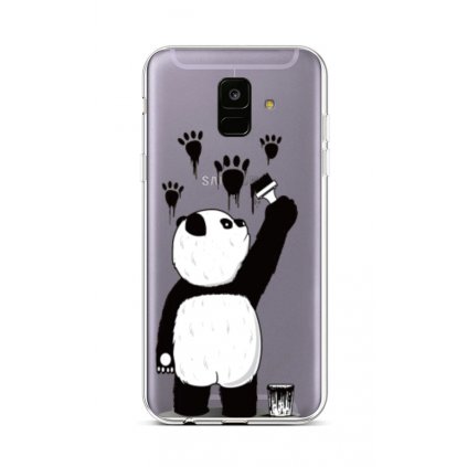 Zadný silikónový kryt na Samsung A6 Rebel Panda