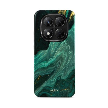 Luxusný kryt AURIX na Xiaomi Redmi Note 14 Pro Green Lagoon