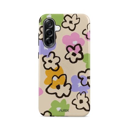 Luxusný kryt AURIX na Samsung A36 Flower Drawing