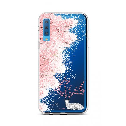 Zadný silikónový kryt na Samsung A7 Blooming Deer