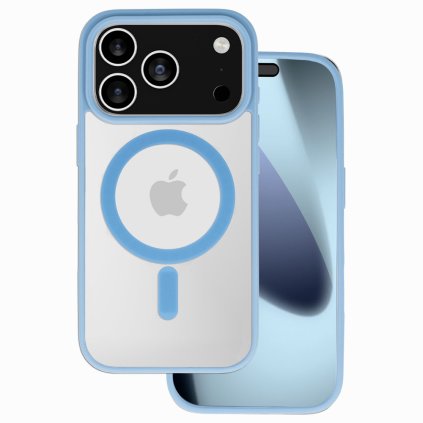 Zadný kryt Acrylic Color Magsafe pre iPhone 17 Pro svetlomodrý