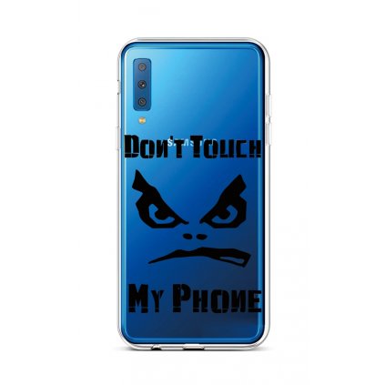 Zadný silikónový kryt na Samsung A7 Dont Touch priehľadný