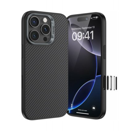Zadný kryt Benks Magnetic Armor Pro Kevlar Metal Frame 600D (AD66) pre iPhone 16 Pro Max čierny