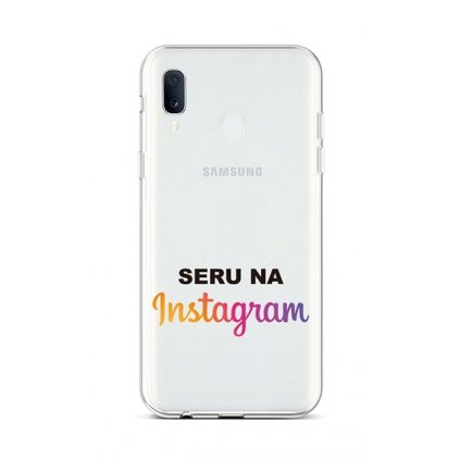 Zadný silikónový kryt na Samsung A20e Instagram