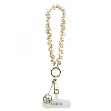 Univerzálny popruh na ruku Guess Crystals 4G Charm Gold