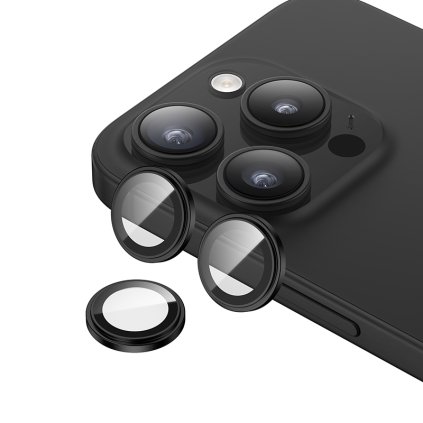 Tvrdené sklo Benks DR Sapphire Lens Protector na objektívy fotoaparátu pre iPhone 15 Pro–15 Pro Max black