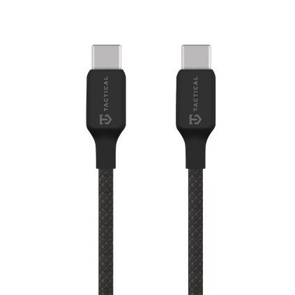 Dátový kábel Tactical Stitch Thread USB-C - USB-C 0,3 m Black