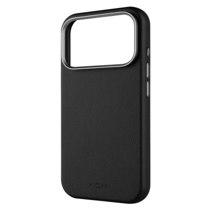 Kryt FIXED MagLeather pre Apple iPhone 17 Pro, z vegánskej kože s podporou MagSafe, čierny