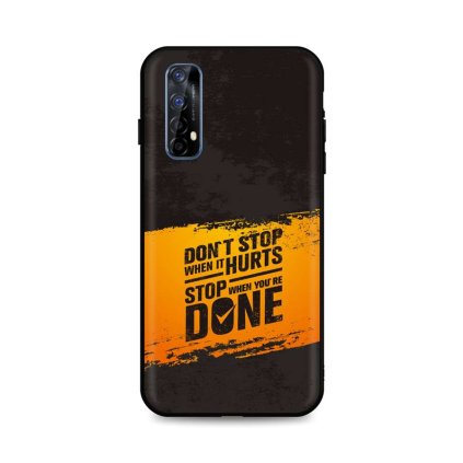 Zadný silikónový kryt DARK na Realme 7 Don´t Stop