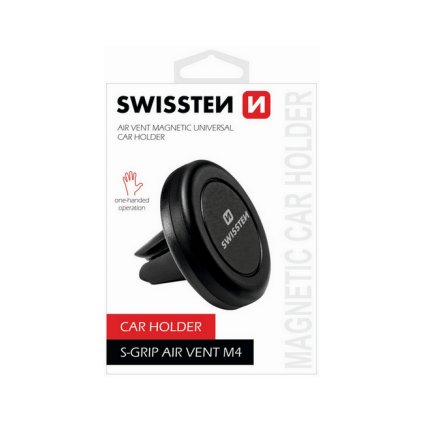 Držiak do auta na ventilačnú mriežku Swissten S-Grip M4 čierny