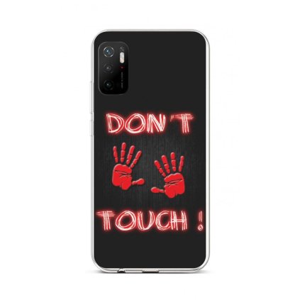 Zadný silikónový kryt na Xiaomi Poco M3 Pro Don´t Touch Red
